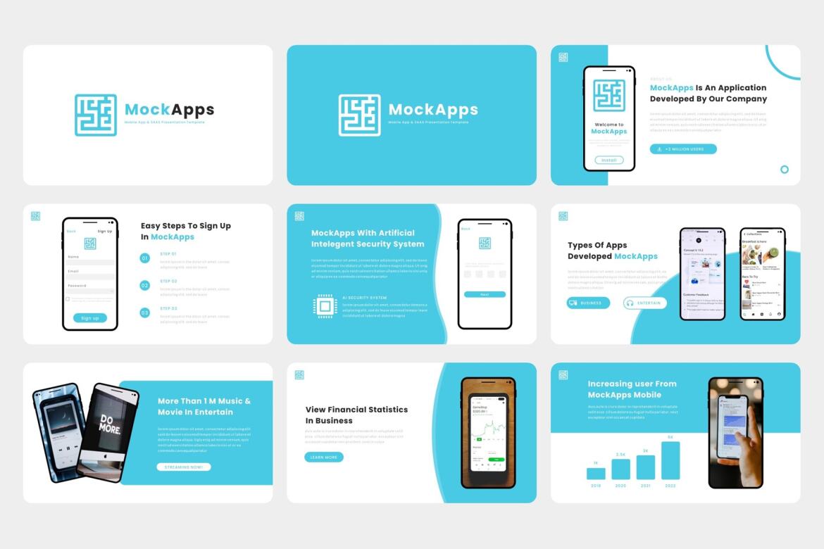 MockApps - FREE Mobile App & SAAS Keynote Template alternate