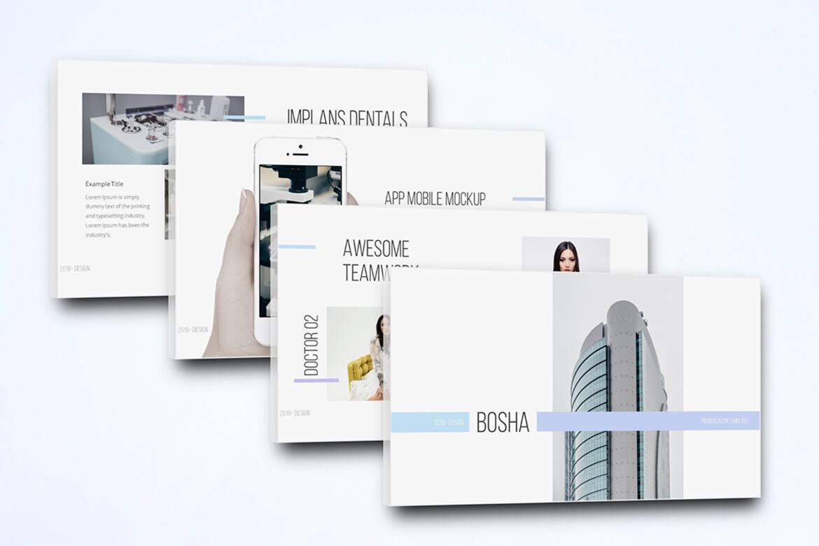 Bosha - FREE Powerpoint Template - view 8