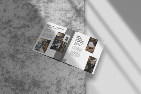 Square Brochure / Magazine FREE Mockup