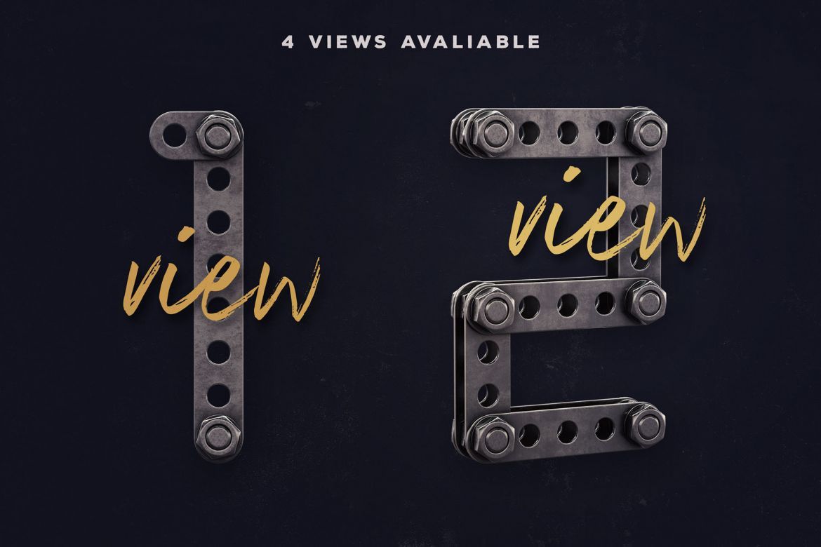 Construction Kit 3D Lettering - view 3