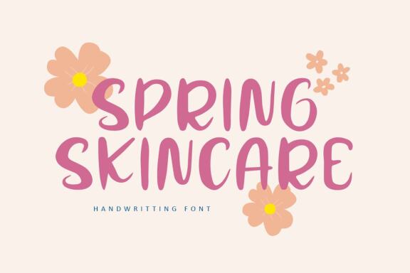 Spring Skincare FREE Font