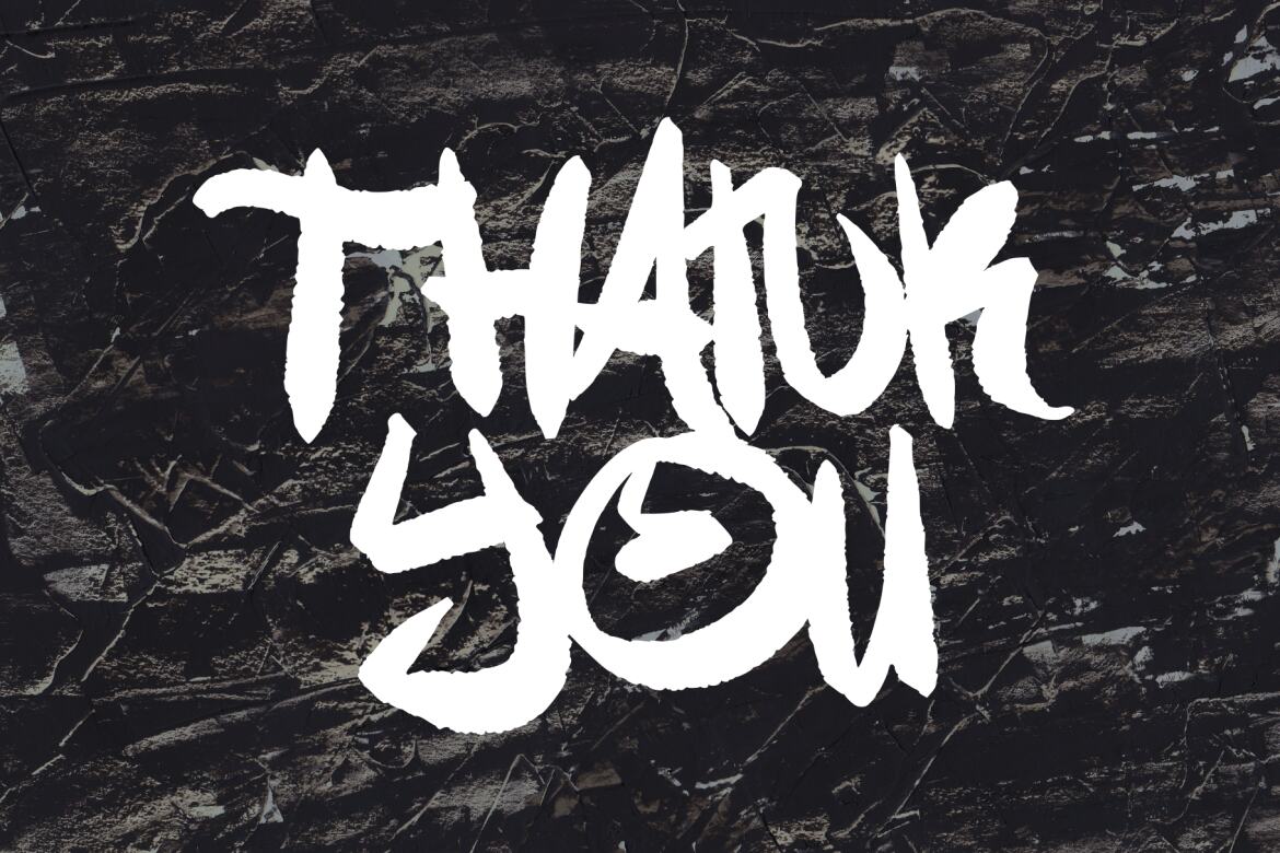 One Oximus - Jagged Graffiti FREE Font - view 8