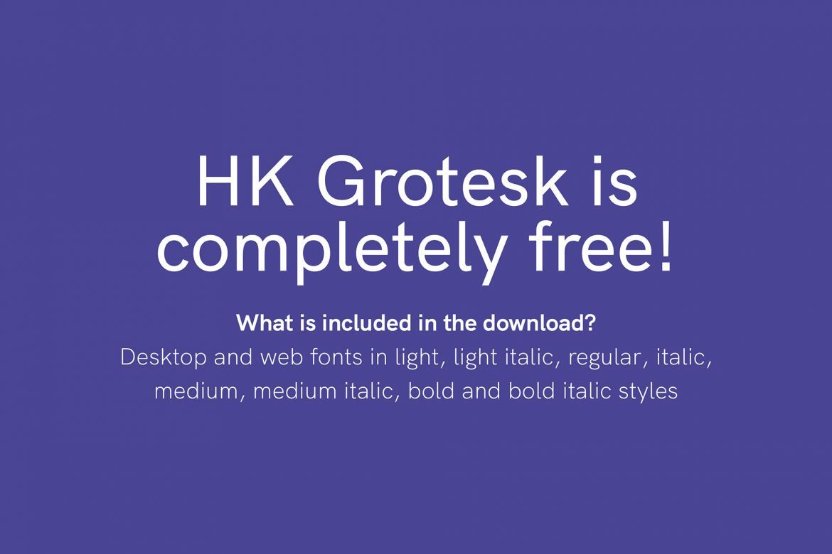 HK Grotesk - 10 Free Fonts - view 21