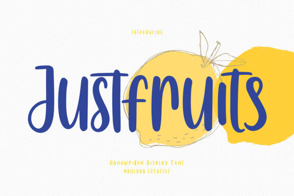 Justfruits FREE Handwritten Font