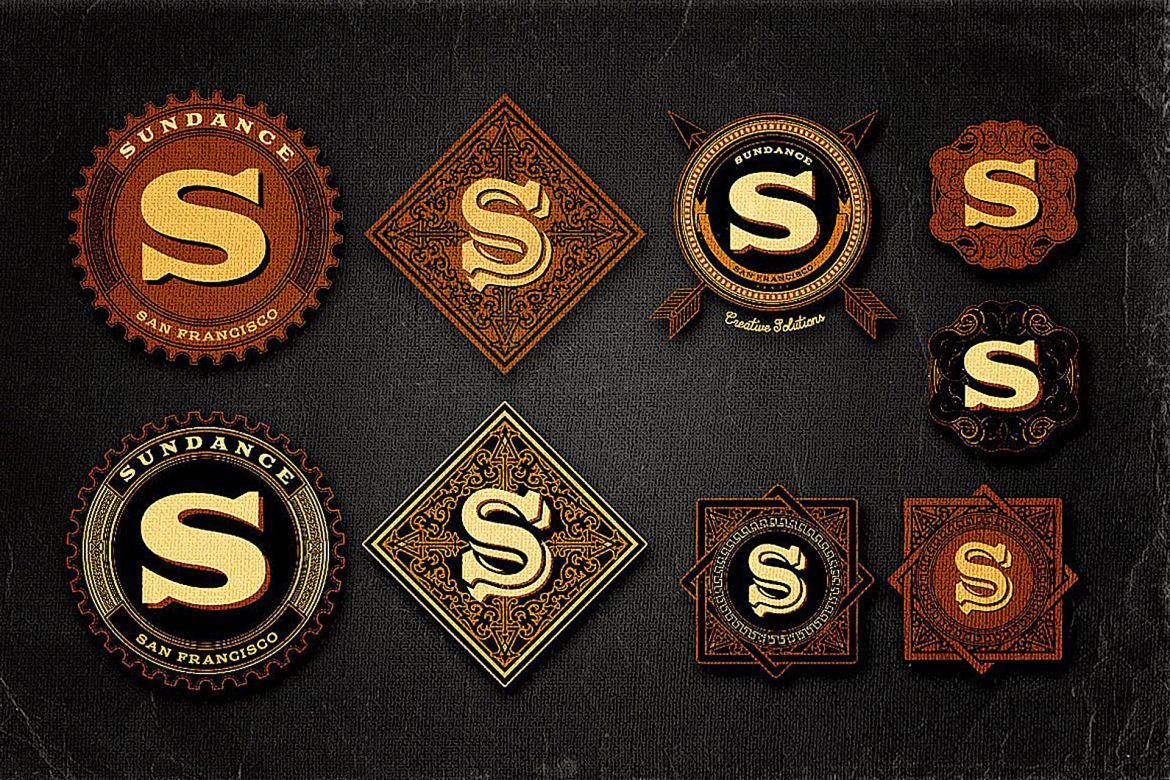 20 Simple Retro Logo Templates v.2 - view 5