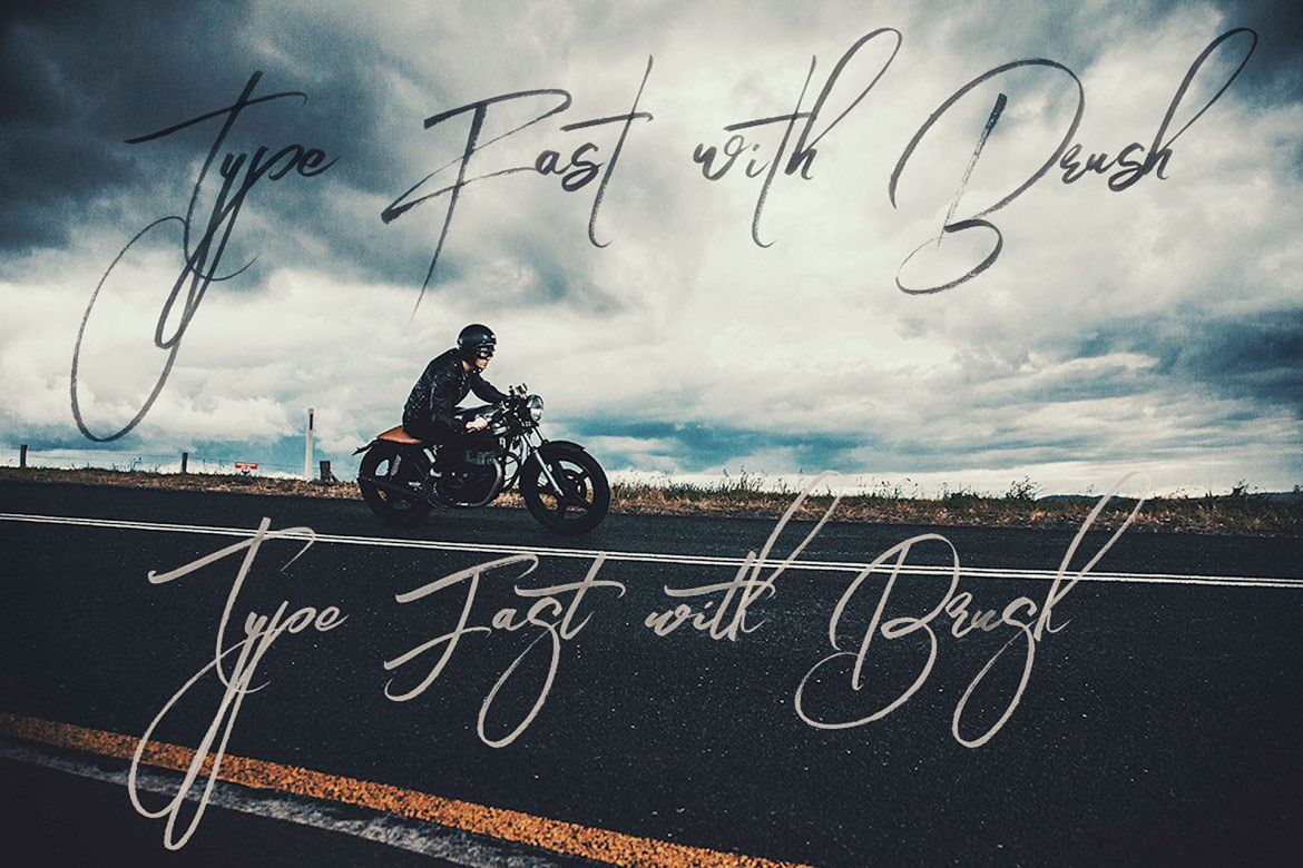 Angelic Brush & SVG Font - view 5