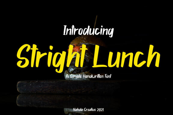 Stright Lunch FREE Font