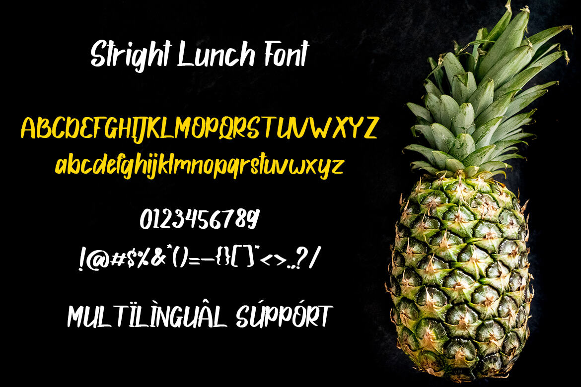 Stright Lunch FREE Font - view 5