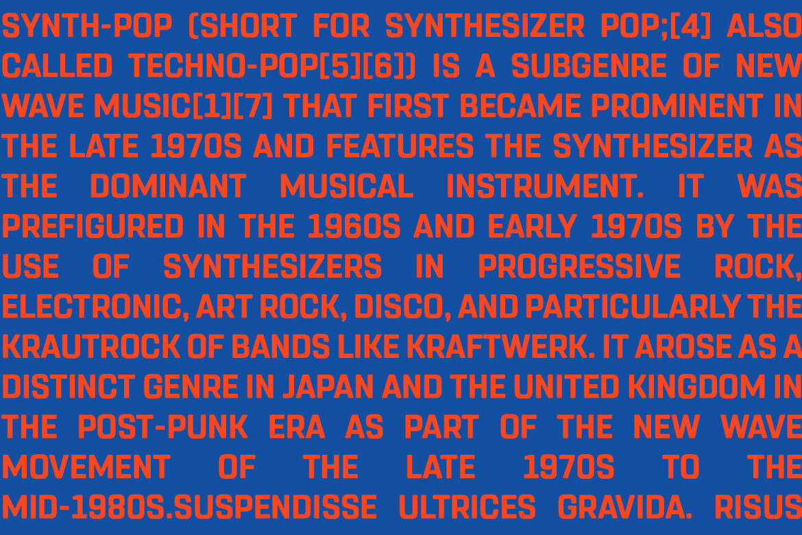 Camore Sans Serif All Caps FREE Font - view 7