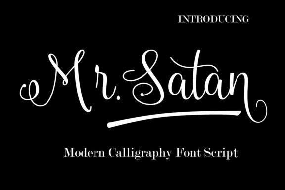 Mr.Satan FREE Script Font
