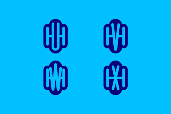 Monogram H & U-X - FREE Logo