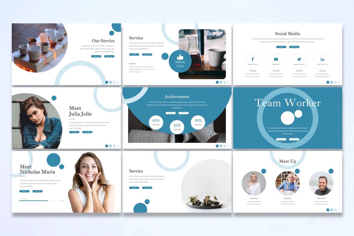 Nikrolet - FREE Keynote Template - view 3