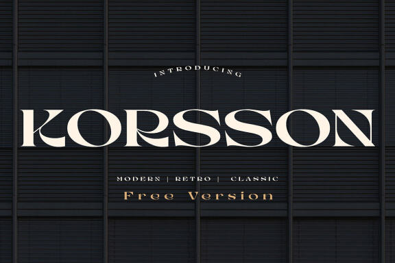 Korsson - Free Font