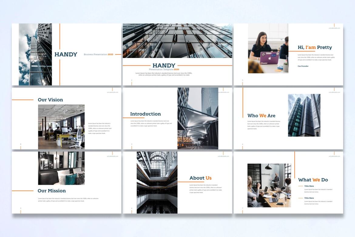Handy - Free Keynote Template alternate