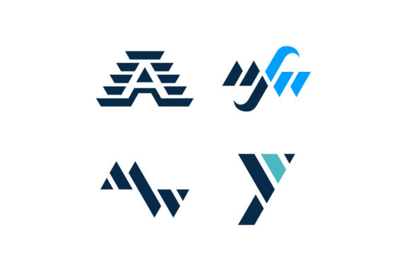 4 FREE Letter Logo Shapes