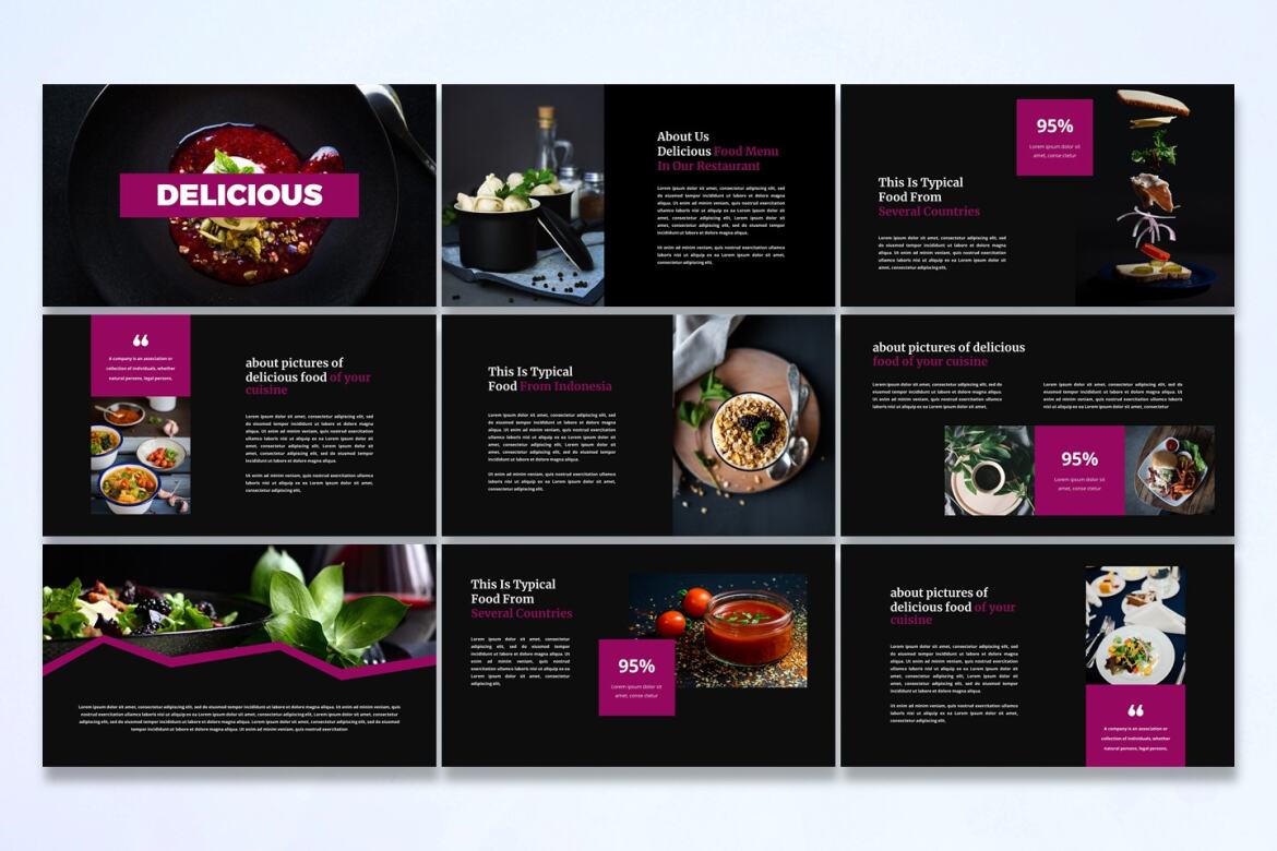 Delicious - FREE Powerpoint Template - view 2