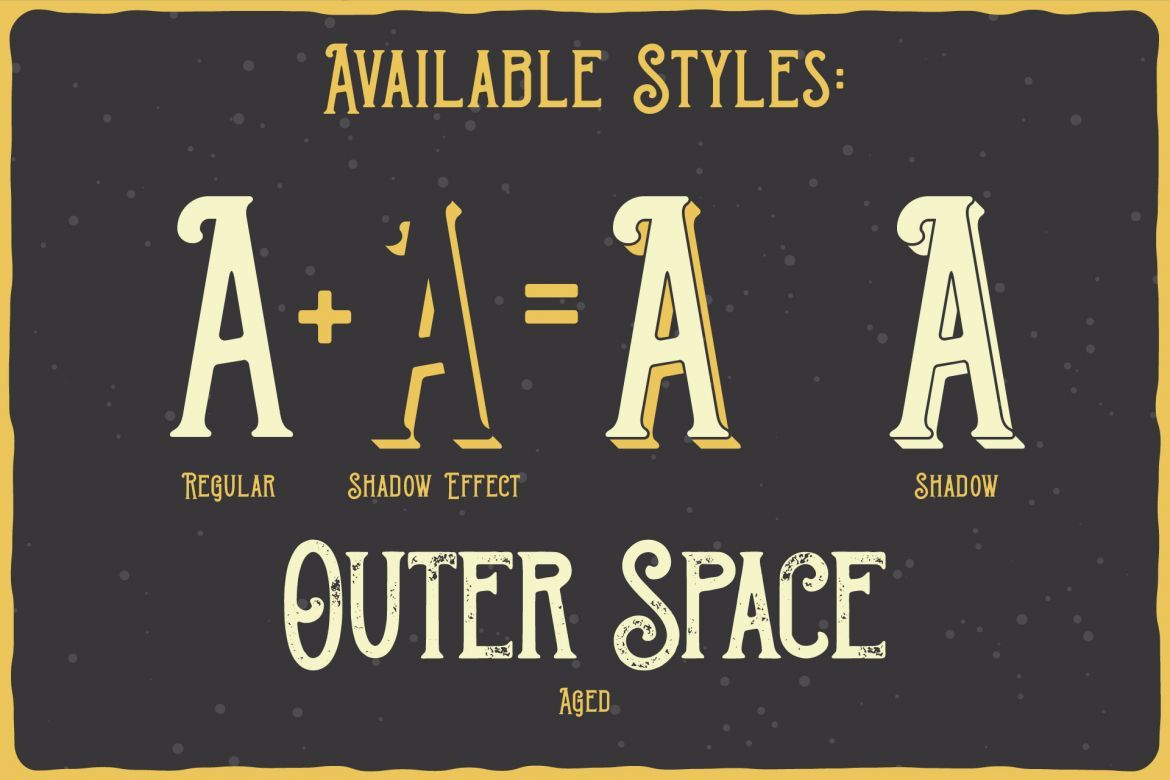 Outer Space Label Typeface - view 4