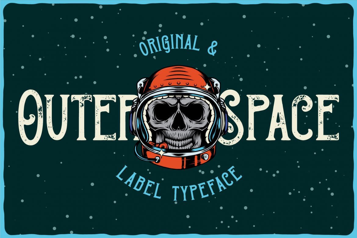 Outer Space Label Typeface - view 6