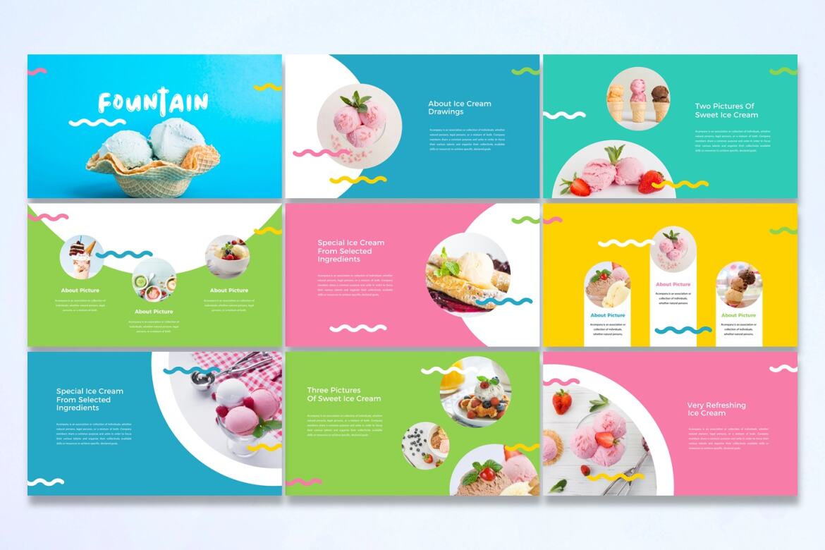 Fountain - FREE Keynote Template alternate