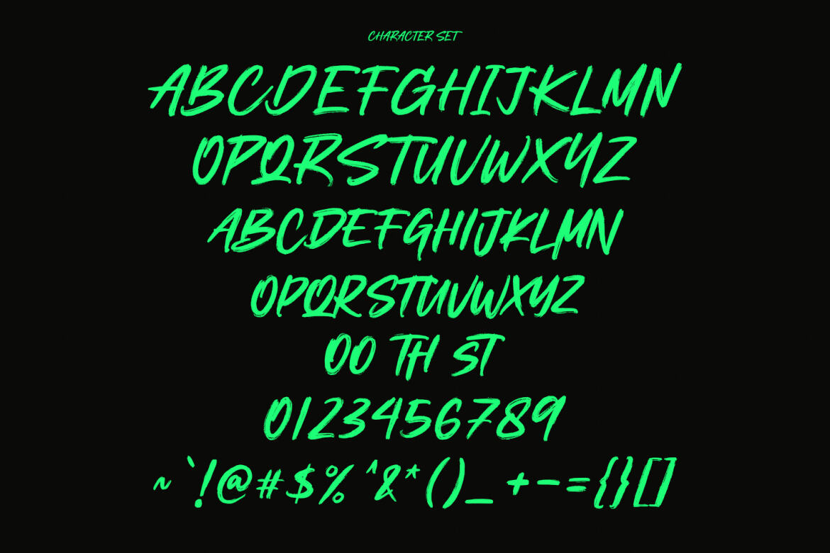 Bigteeth Handwritten Free Brush Font - view 7