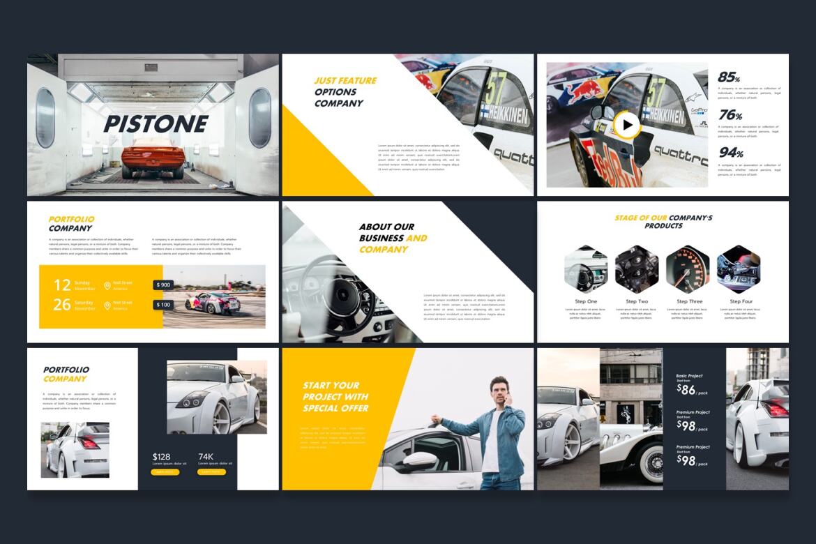 Pistone - FREE Powerpoint Template - view 2