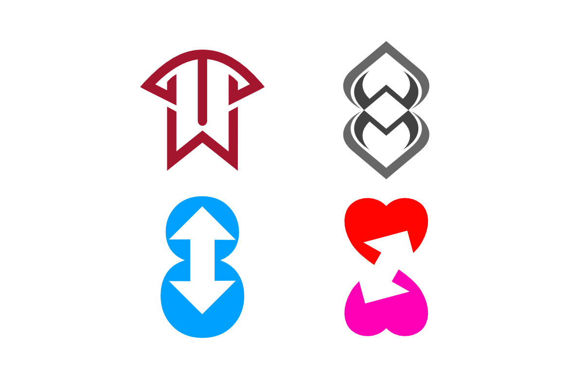 WT WM 8 Love - Free Logo Shapes alternate