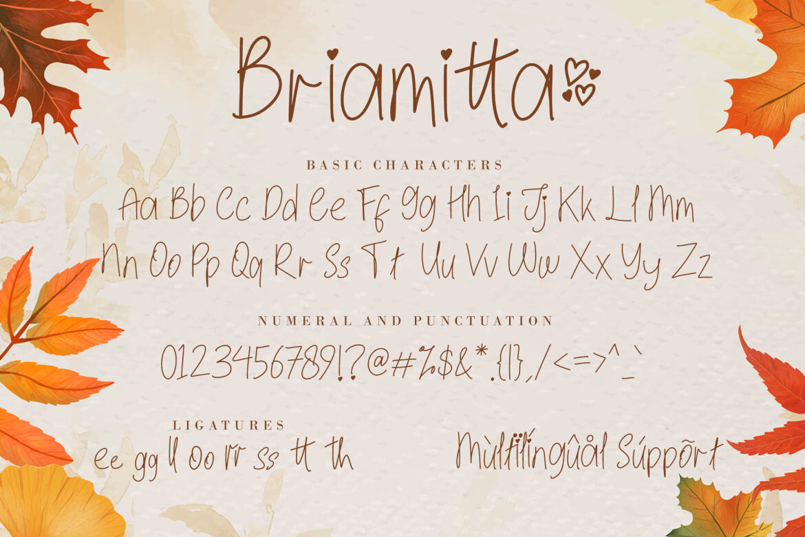 Briamitta FREE Monoline Font - view 7