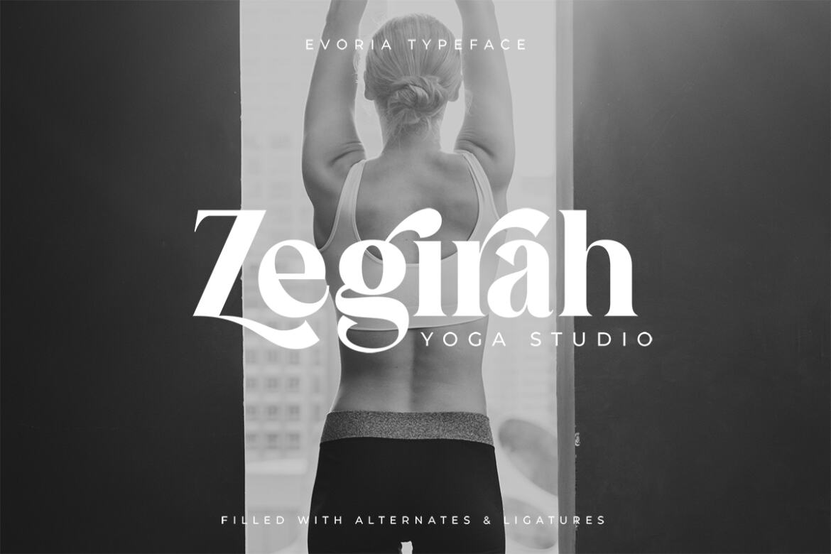 Evoria FREE Demo Font - view 4