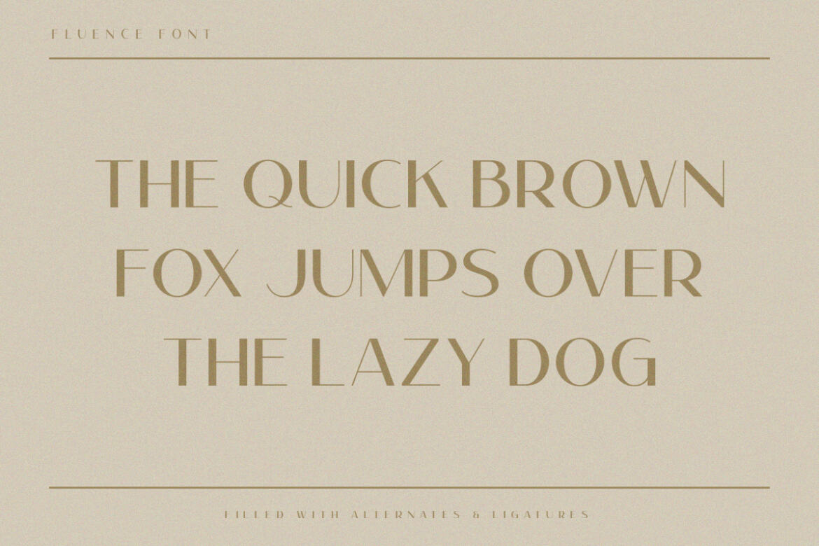 Fluence FREE Demo Font - view 10