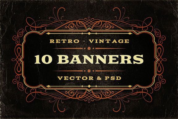 10 Retro/Vintage Banners