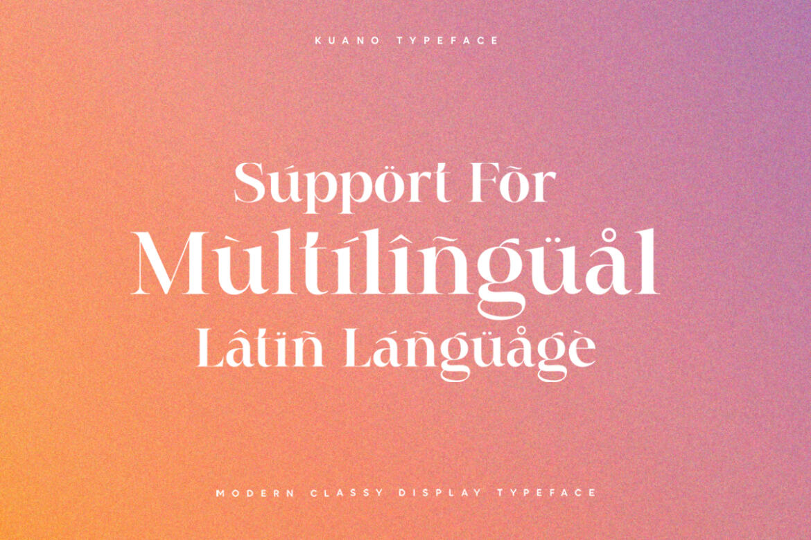 Kuano Serif FREE Demo Font - view 4