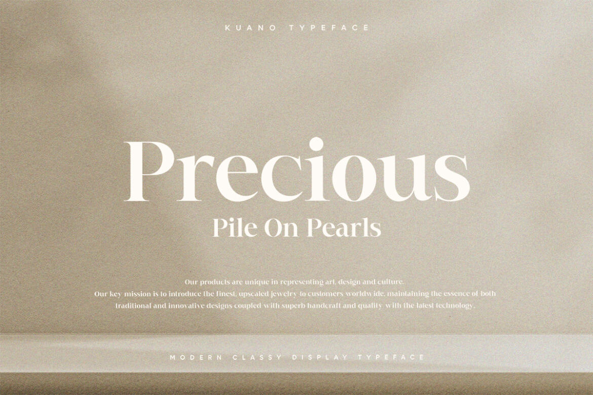 Kuano Serif FREE Demo Font - view 8