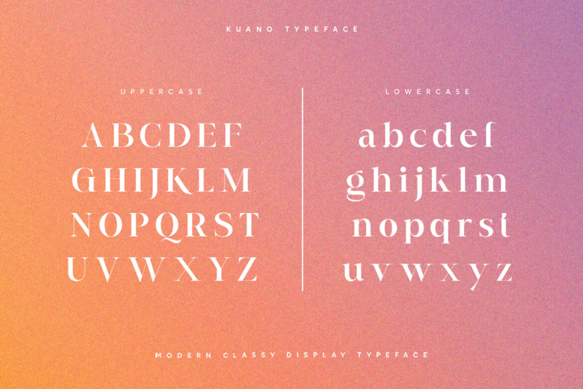 Kuano Serif FREE Demo Font - view 5