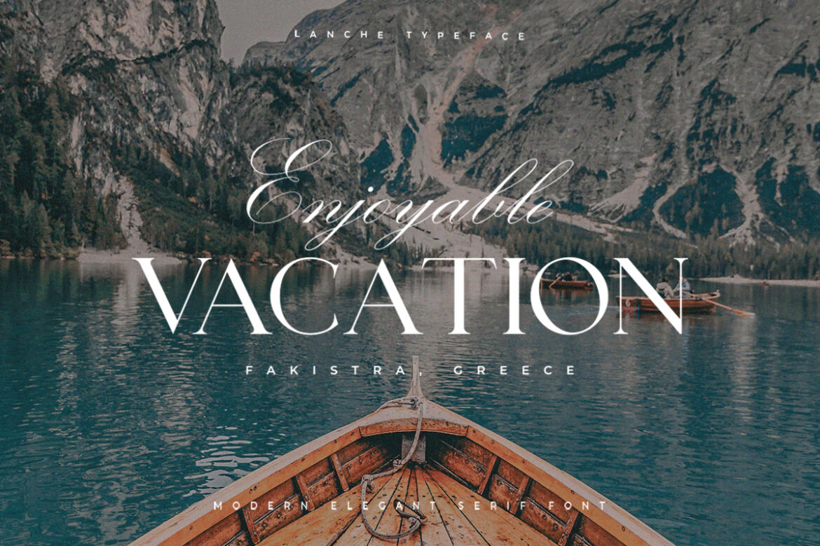 Lanche Serif FREE Demo Font - view 9