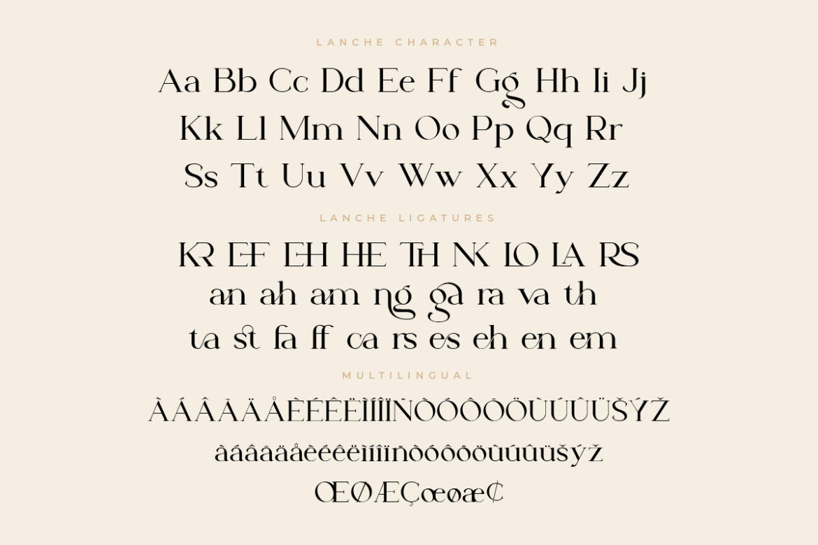 Lanche Serif FREE Demo Font - view 10