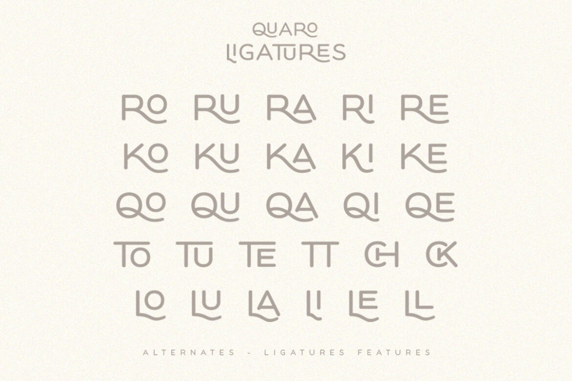 Quaro Sans FREE Demo Font - view 8