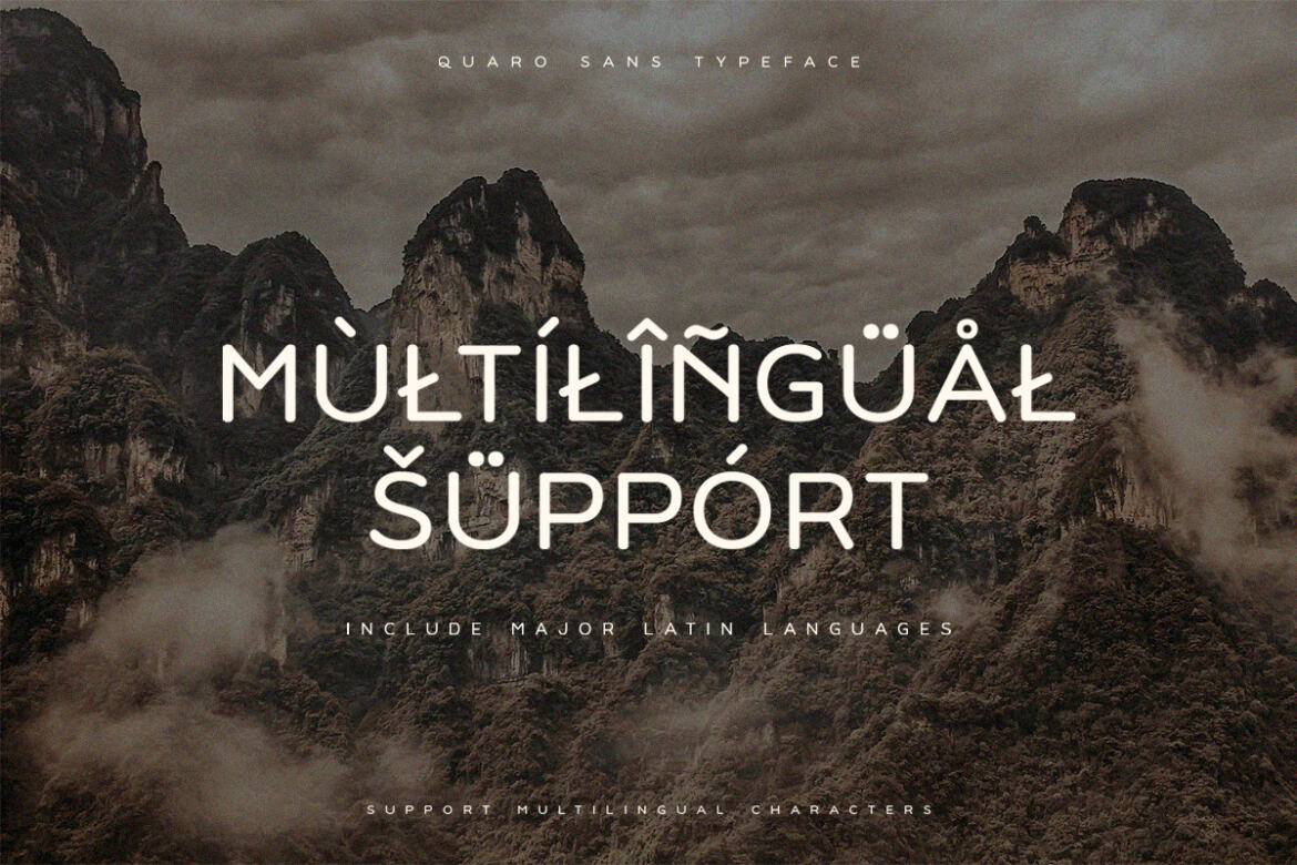 Quaro Sans FREE Demo Font - view 7