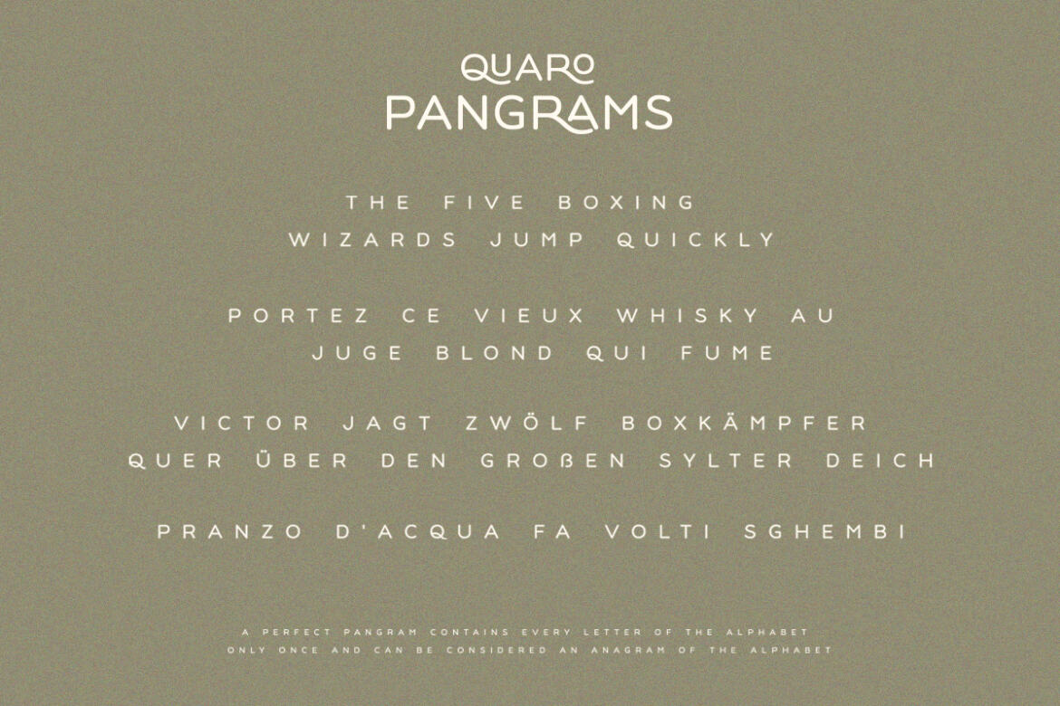Quaro Sans FREE Demo Font - view 6