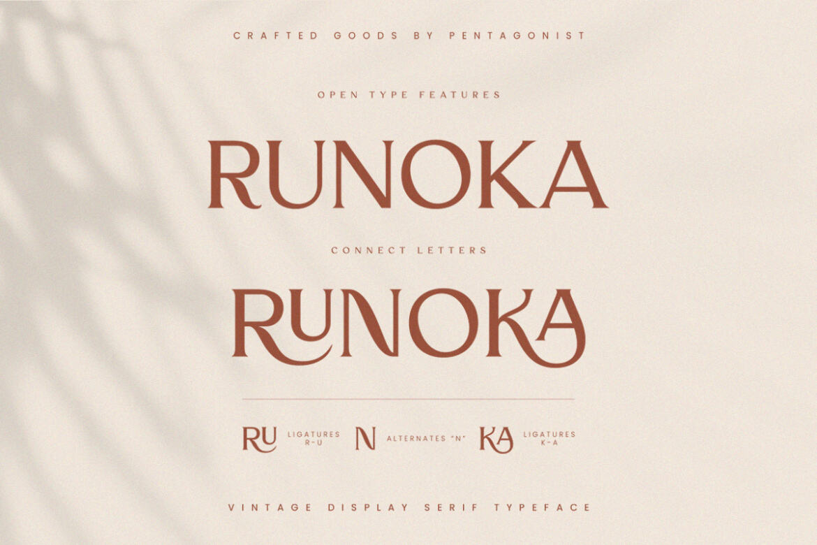Runoka Serif FREE Demo Font alternate