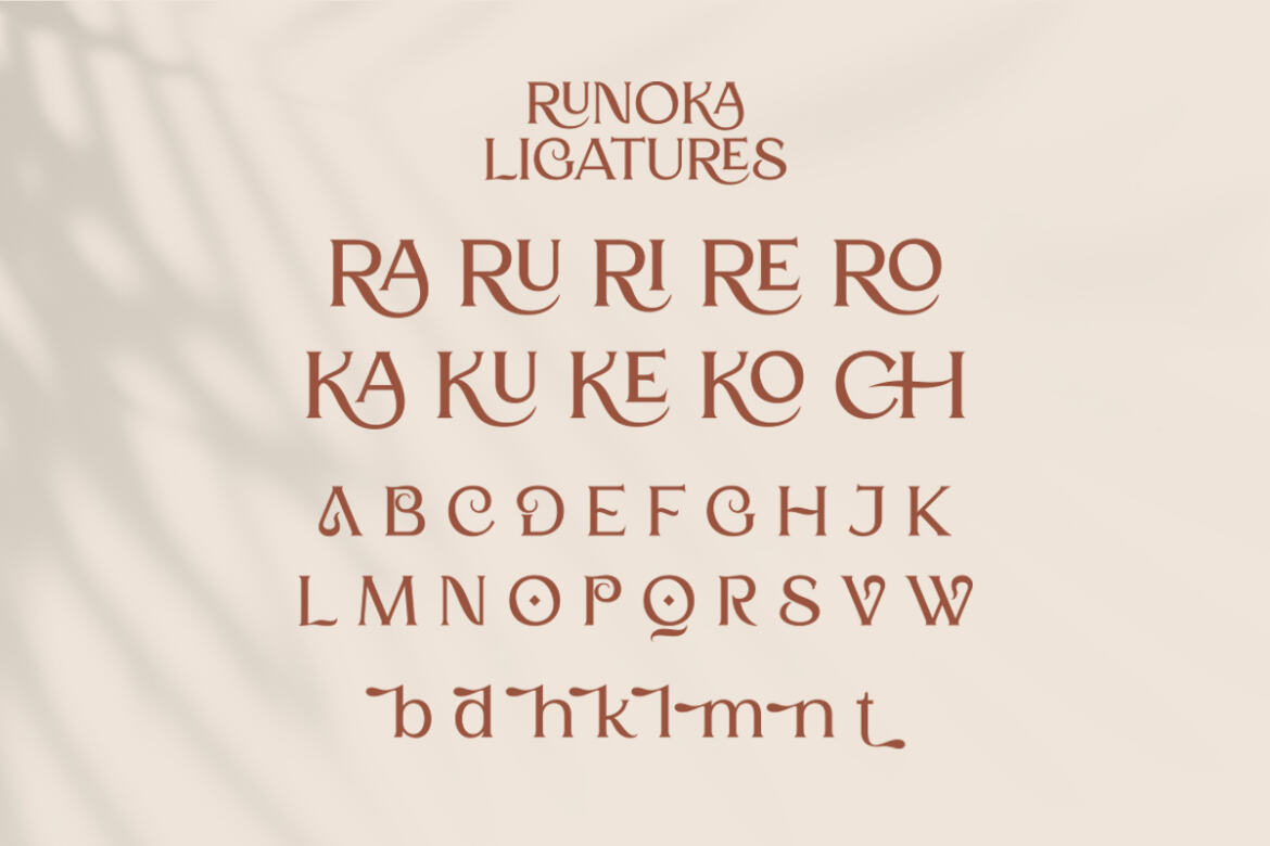 Runoka Serif FREE Demo Font - view 8
