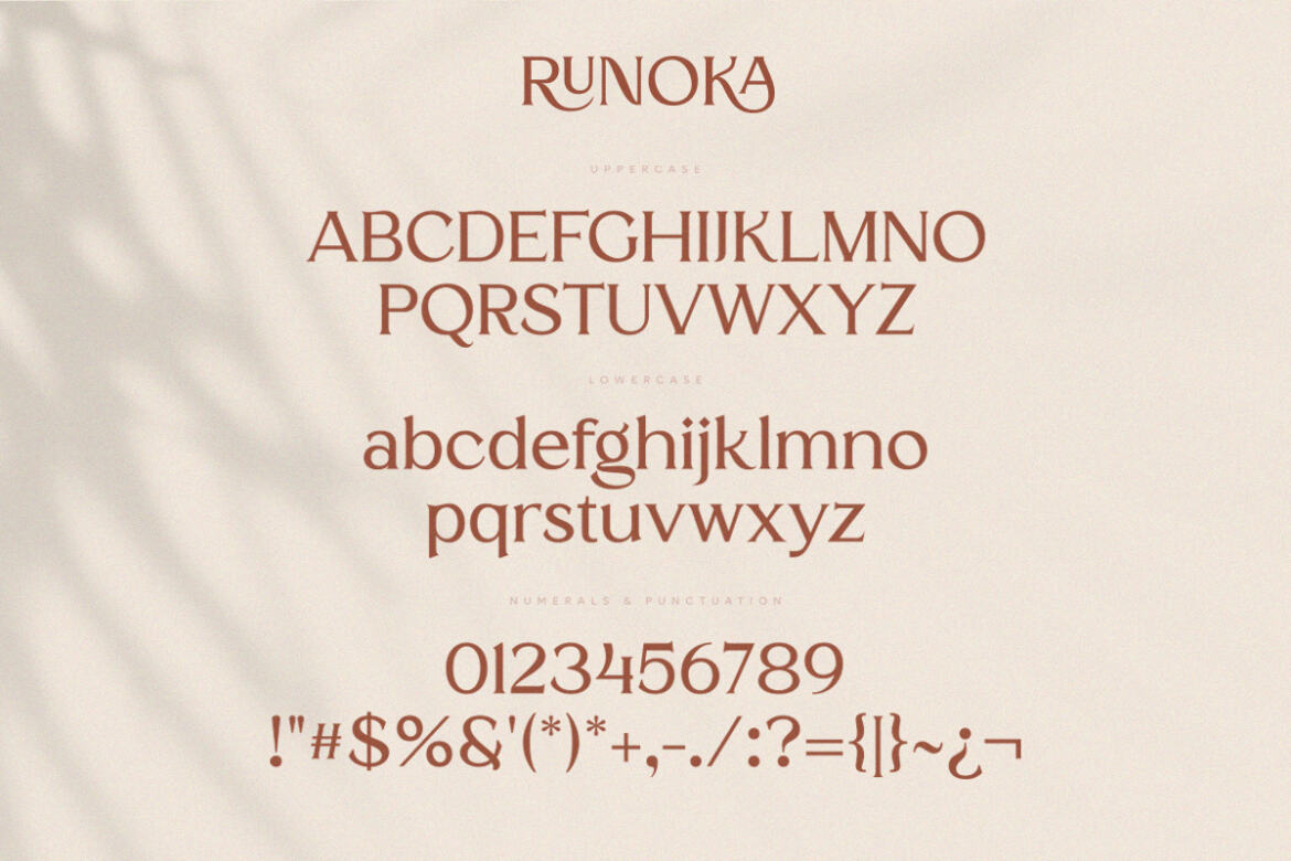 Runoka Serif FREE Demo Font - view 10