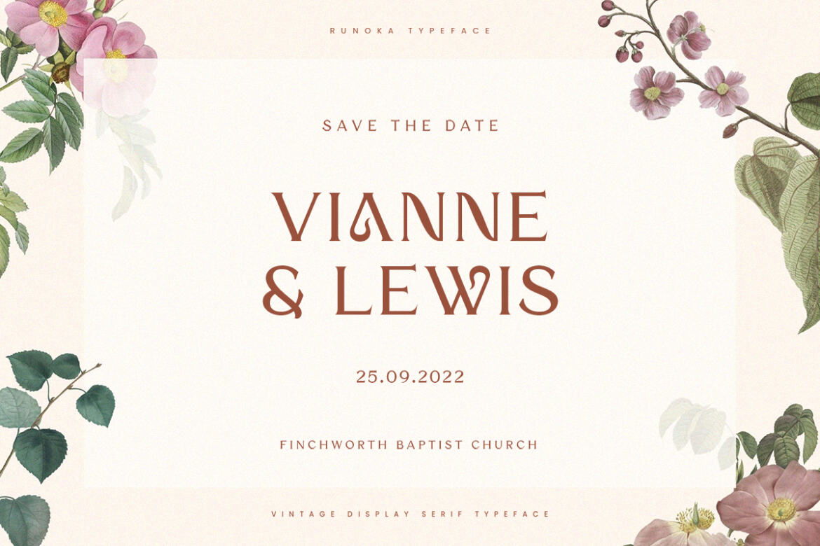 Runoka Serif FREE Demo Font - view 4