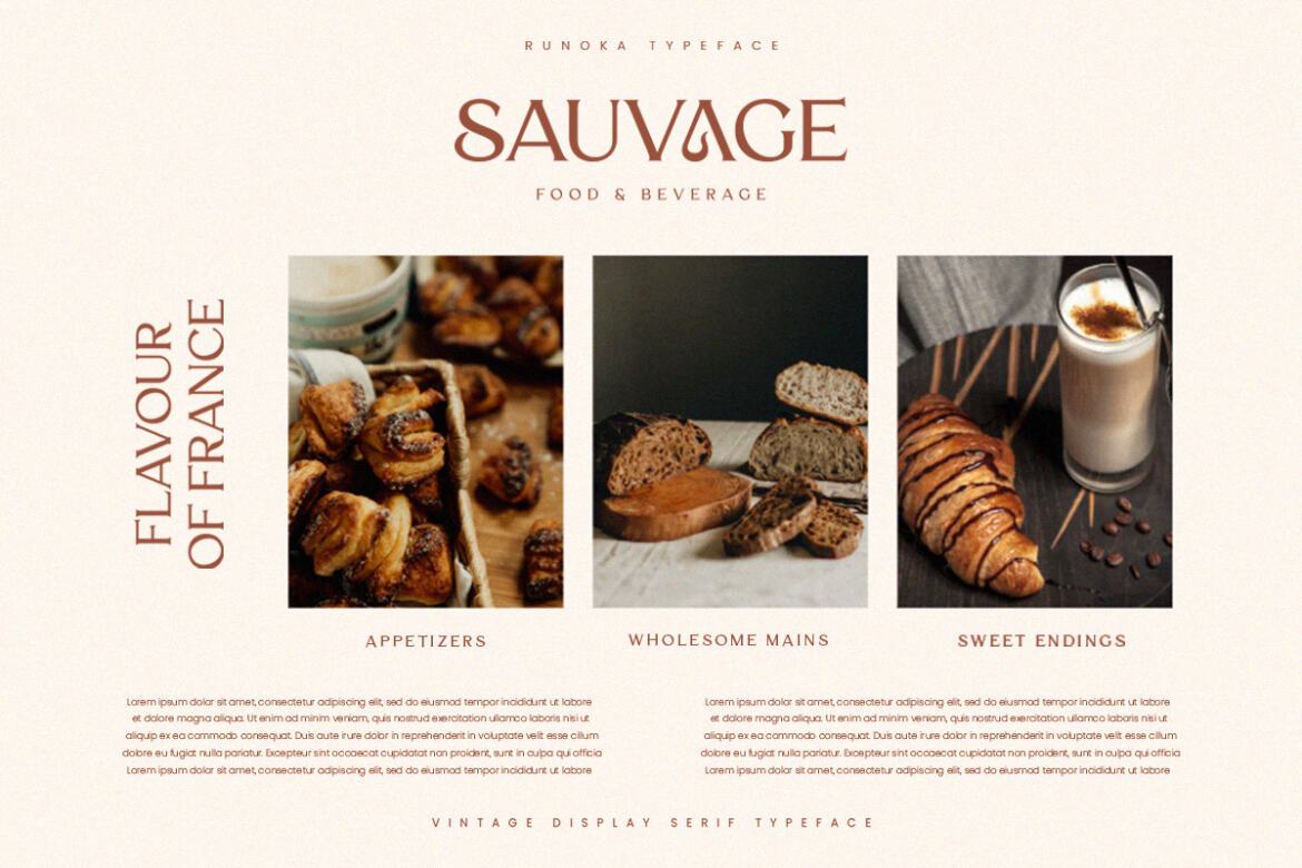 Runoka Serif FREE Demo Font - view 7