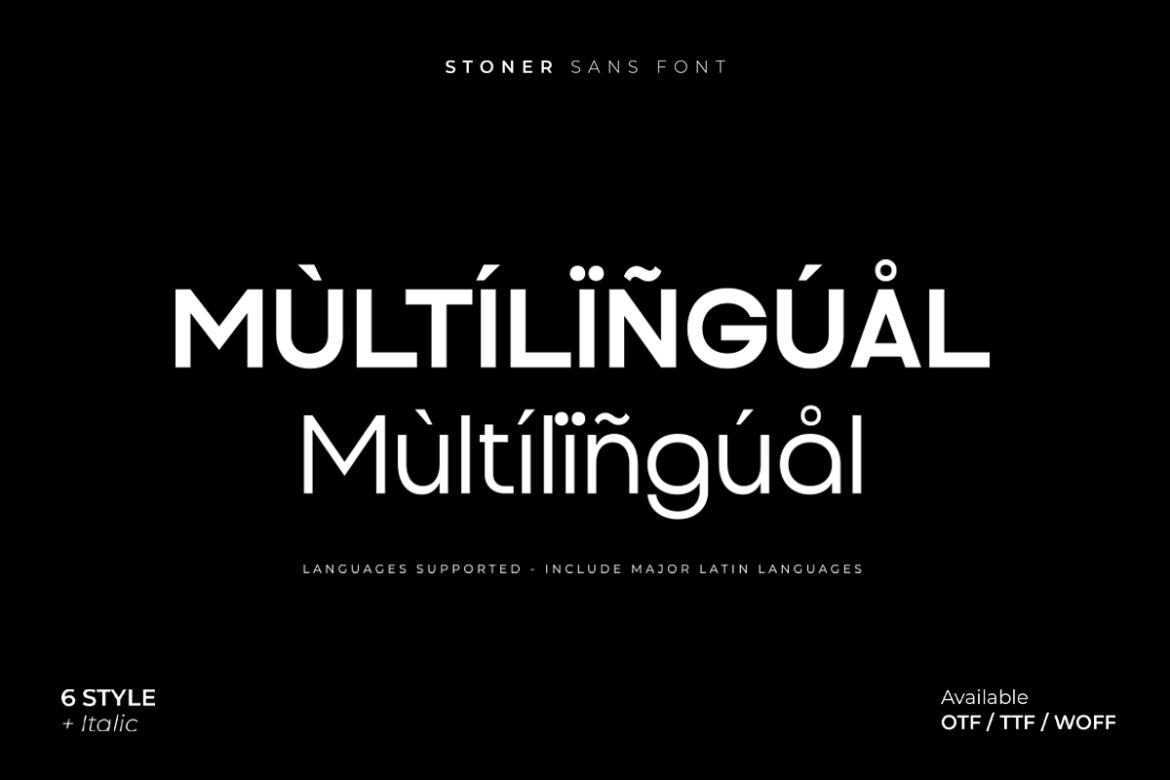 Stoner Sans FREE Demo Font - view 9