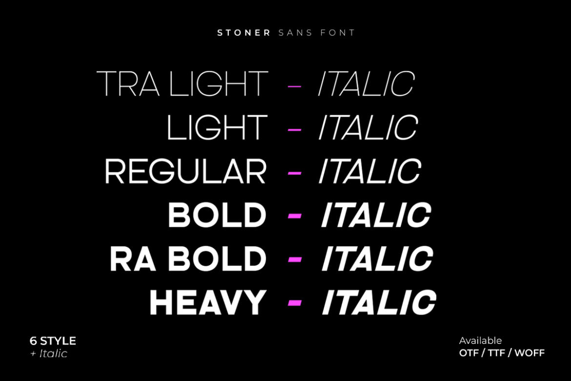 Stoner Sans FREE Demo Font - view 3