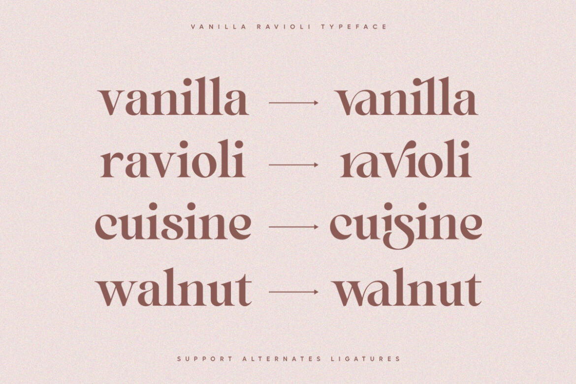 Vanilla Ravioli FREE Demo Font - view 9