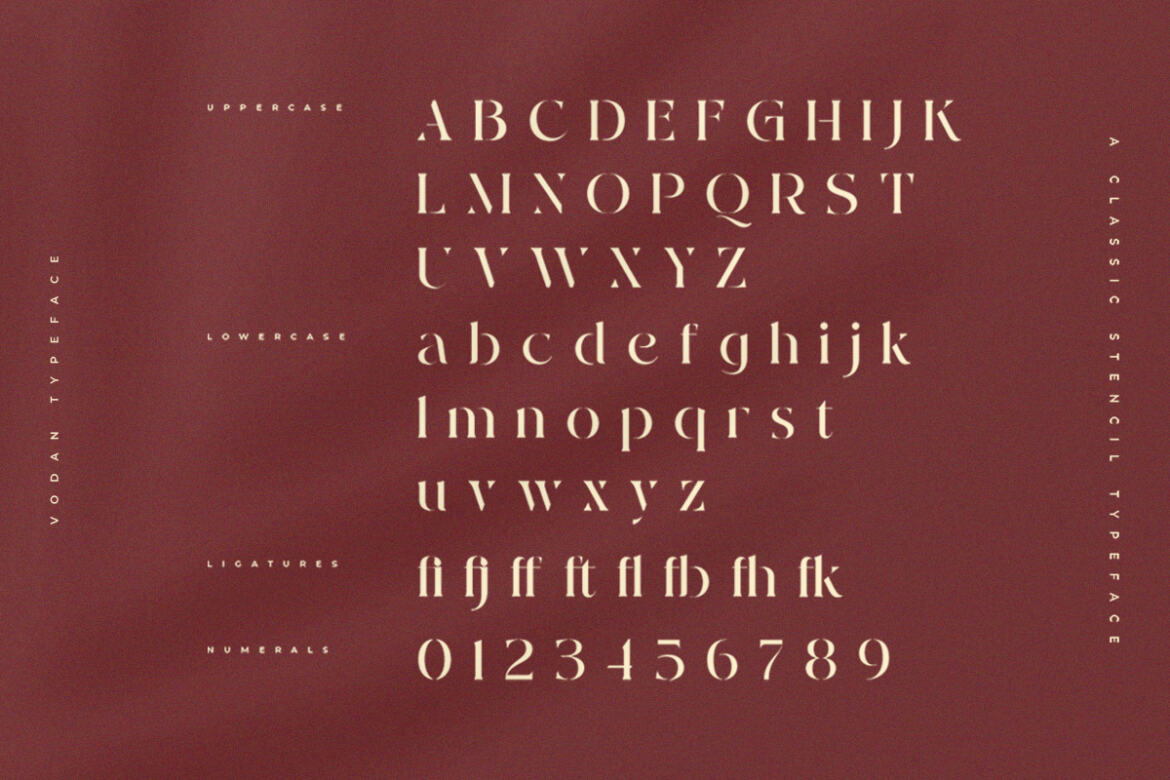 Vodan Stencil FREE Demo Font - view 10