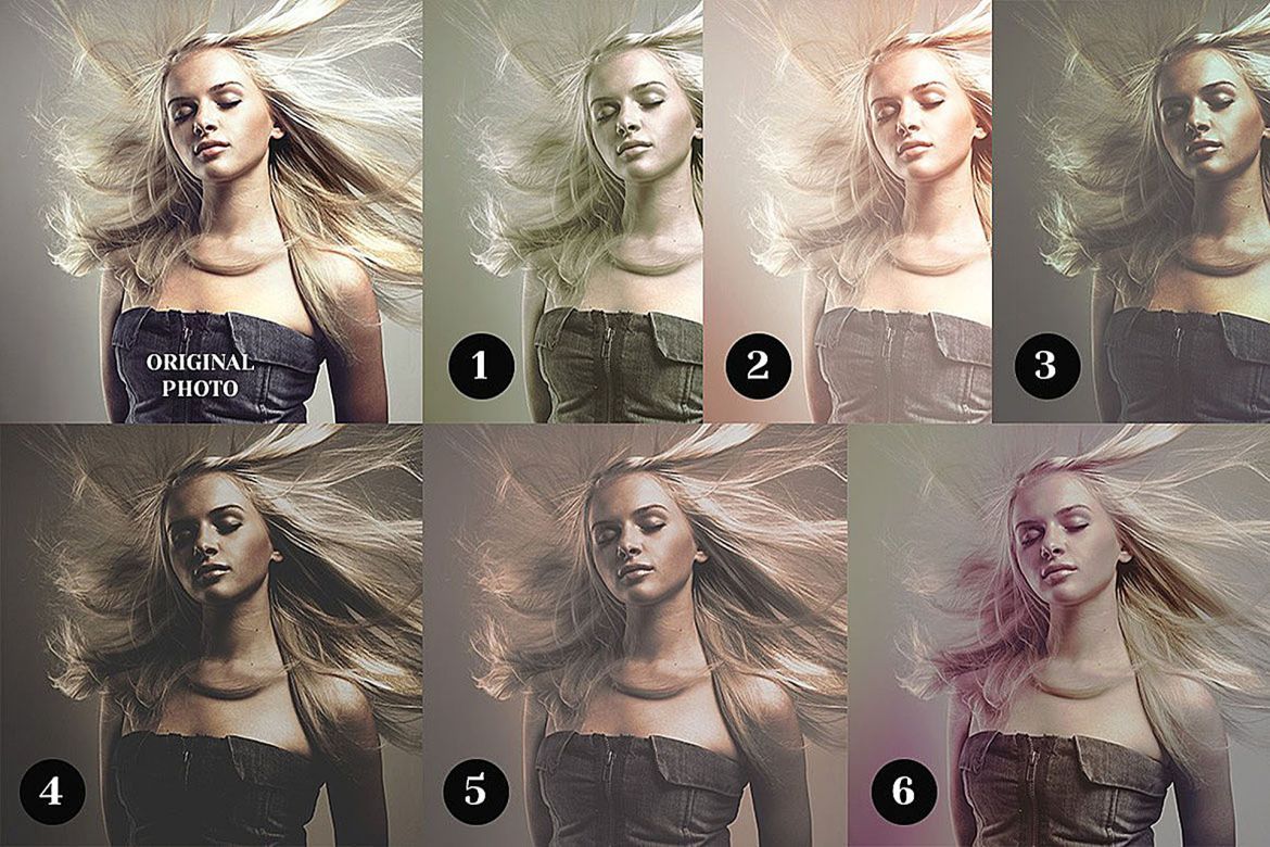 6 Vintage Photo Actions alternate