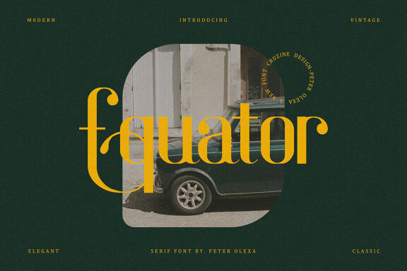 Equator Free Retro Font