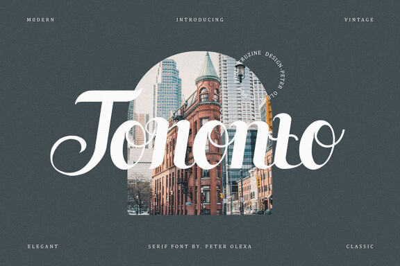 Toronto Free Retro Script - view 1